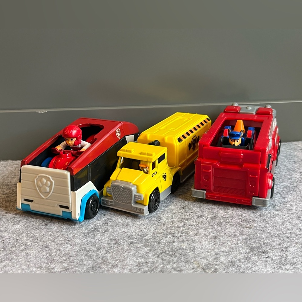 Set of 3 Paw Patrol Vehicles